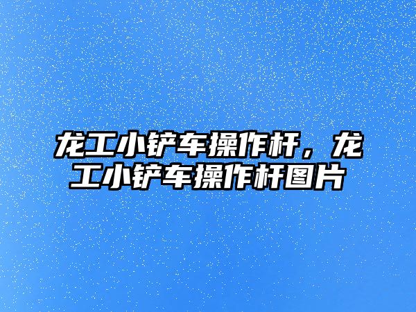 龍工小鏟車操作桿，龍工小鏟車操作桿圖片