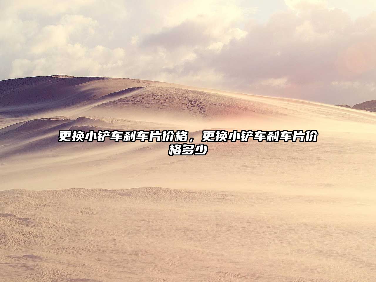 更換小鏟車剎車片價格，更換小鏟車剎車片價格多少