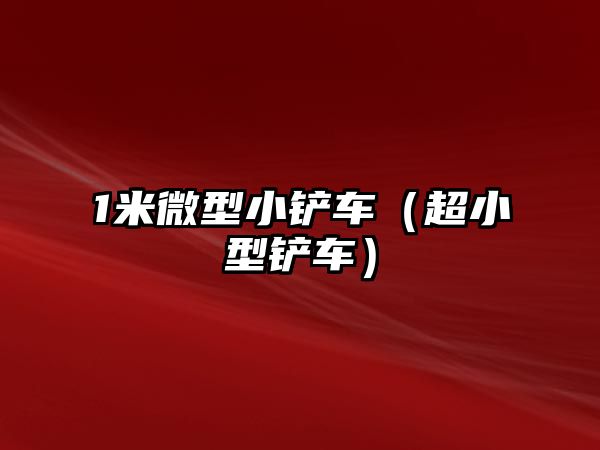 1米微型小鏟車（超小型鏟車）