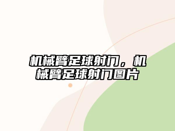 機(jī)械臂足球射門(mén)，機(jī)械臂足球射門(mén)圖片