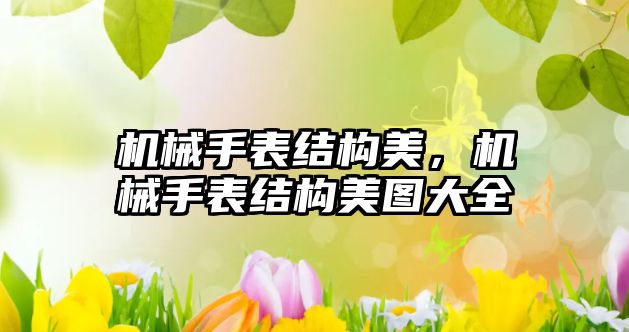 機械手表結構美，機械手表結構美圖大全
