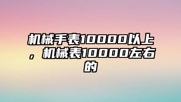 機械手表10000以上，機械表10000左右的